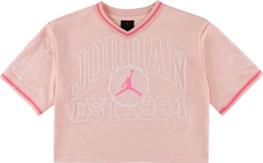 Jordan T-skjorte - Beskåret - Nike Rosa Blomstring - Jordan - 10-12 år (140-152) - T-skjorte Jordan T-skjorte - Beskåret - Nike Rosa Blomstring - Jordan - 10-12 år (140-152) - T-skjorte