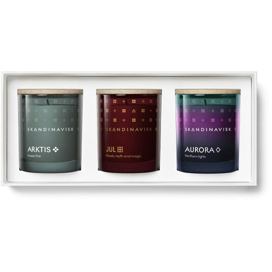 Skandinavisk Winter Solstice Duftlyskalender 3 x 65 g