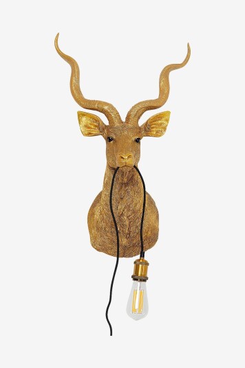 KARE Design   Vegglampe Animal Goat   Gull