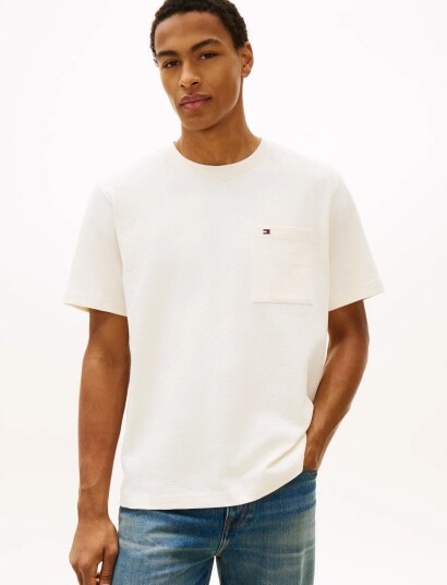 Tommy Hilfiger Mesh Tee Cream XXL
