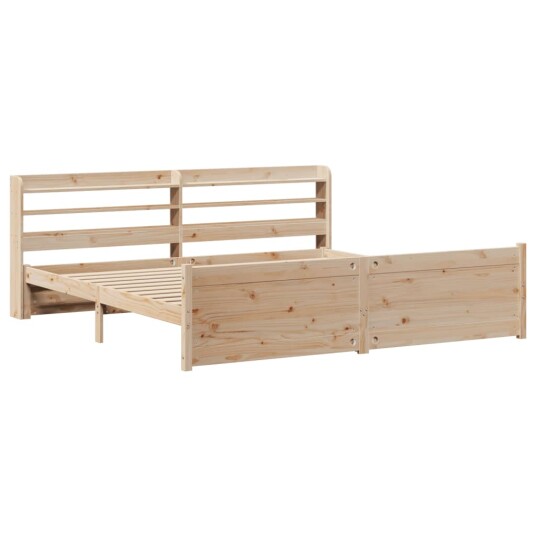 Sengeramme med hodegavl 180x200 cm heltre furu 3306768