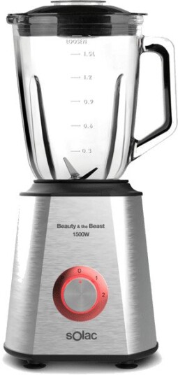 Solac BV5728 Blender - 1500W, 1,5L, 2 hastigheter - Stål