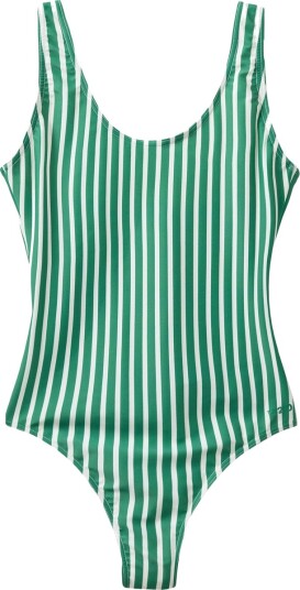 H2O Stripe Badedrakt Dame Grønn S