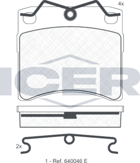 Bremseklosser sett ICER 140895