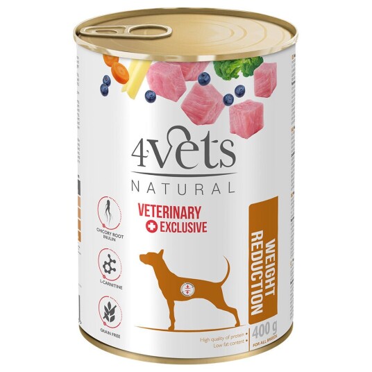 4Vets Naturlig Vektreduksjon For Hund 400 G 12 X 400 G 4Vets Naturlig Vektreduksjon For Hund 400 G 12 X 400 G