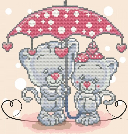 Diamond Dotz It's Raining Love Diamantmosaic-sett 6+ År