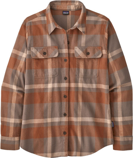Patagonia Organic Cotton Fjord Flannel Shirt Dame Comstock Dusky Brown L Patagonia Organic Cotton Fjord Flannel Shirt Dame Comstock Dusky Brown L