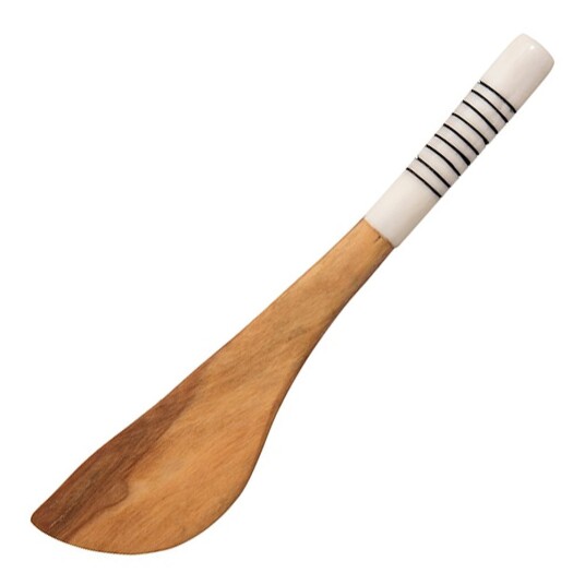 Afroart Stripe smørkniv oliventre 15 cm