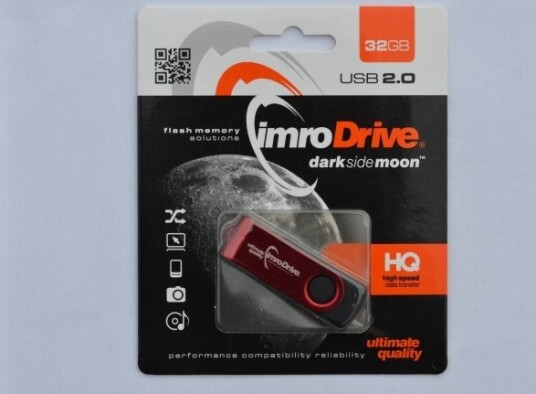 Imro Axis/32G Usb 32 Gb 2.0 Svivel Rød