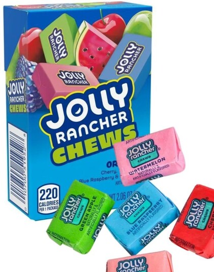 Jolly Rancher Chews med 4 Forskjellig Smaker 58 gram USA Import