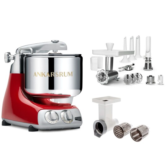 Ankarsrum Assistent Kjøkkenmaskin large tilbehørspakke red Ankarsrum Assistent Kjøkkenmaskin large tilbehørspakke red