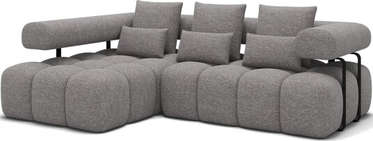 Levvi 3 seters Bubblig sovesofa med divan Venstre Coralline 03