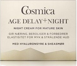 Cosmica Age Delay+ Nattkrem for Moden Hud 50 ml Fuktighetsgivende