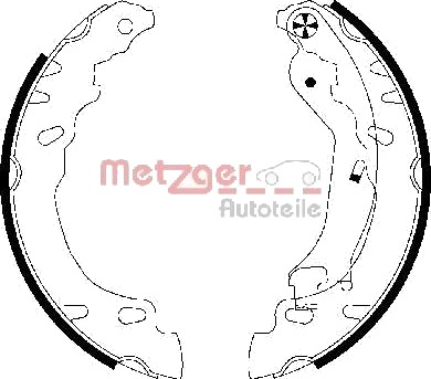Bremsesko sett METZGER MG 828 Bremsesko sett METZGER MG 828