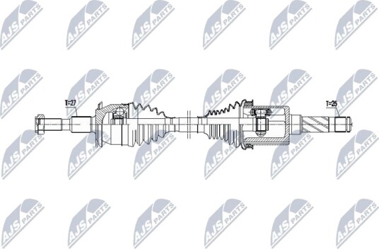 Drivaksel NTY NPW-FR-218