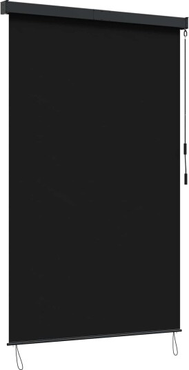 vidaXL Rullegardin Svart 160 x 250 cm Stoff og Aluminium