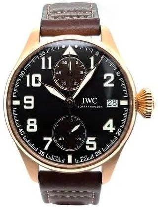 IWC Herreklokke IW515204 Big Pilot Brun/Lær Ø46 mm