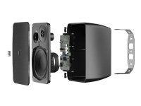 Audac ARES5A - Høyttalere - for høyttaleranlegg - 20 watt - toveis - svart, RAL 9005
