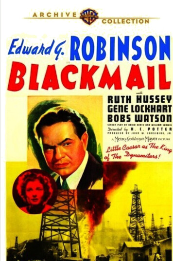 Blackmail DVD