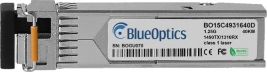 Blueoptics Sfp-Bxd43-40Km-Me-Bo Fiber Optisk 1250 Mbit/S Sfp Lc Bx-D 40000 M