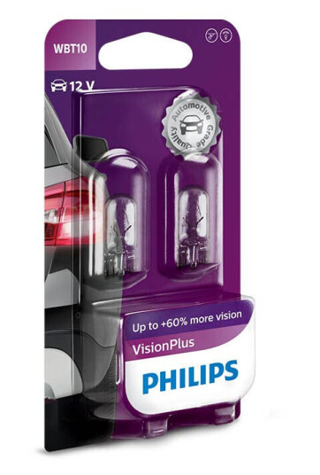 Philips Pære Wbt10 Wedge Base 12v Philips Pære Wbt10 Wedge Base 12v