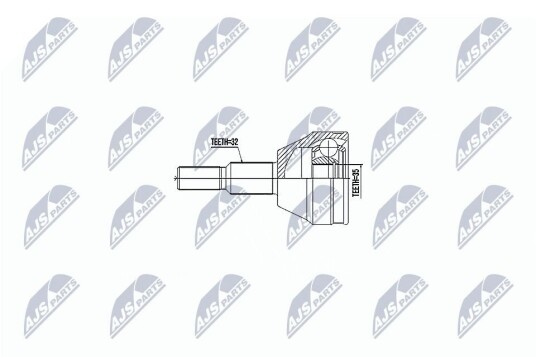 Nty Drivknute drivaksel NTY NPZ CH 028 Nty Drivknute drivaksel NTY NPZ CH 028