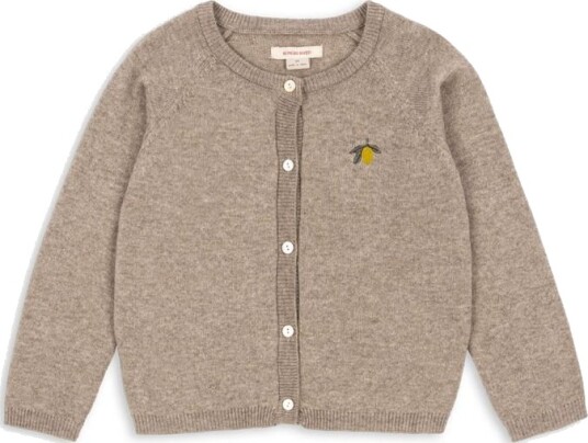 Konges Sløjd Light Brown Mattou Strikk Cardigan 18 mdr