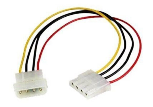 StarTech.com LP4 Power Extension Cable - M/F - power extension cable - 30.48 cm StarTech.com LP4 Power Extension Cable - M/F - power extension cable - 30.48 cm