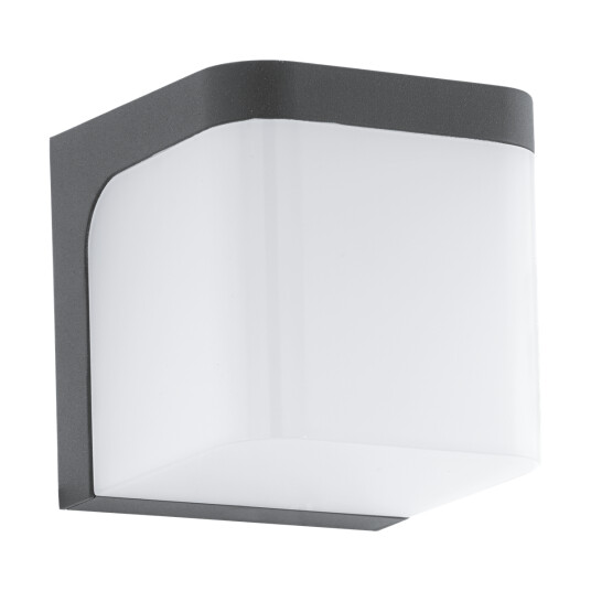 Eglo Jobra vegglampe utendørs 6W led IP44 - Antrasitt/Hvit