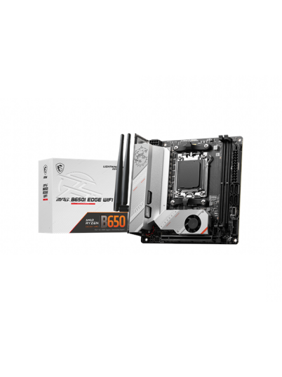 MSI MPG B650I EDGE WiFi Mini-ITX Hovedkort med AMD AM5 Sokkel og DDR5 RAM