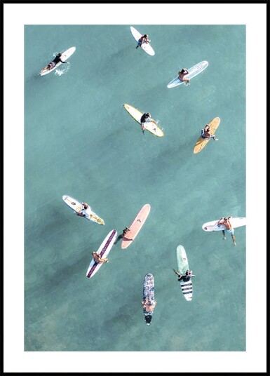 Surfers at Sea No.3 Plakat Plakat / 30x40cm