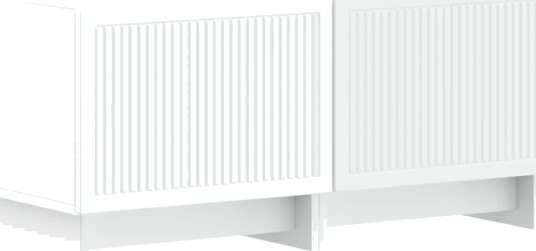 vidaXL TV skap Hvit Konstruert tre