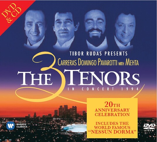 Luciano Pavarotti, Plácido Domingo, José Carreras, The Three Tenors  The Three Tenors In Concert 1994  CD