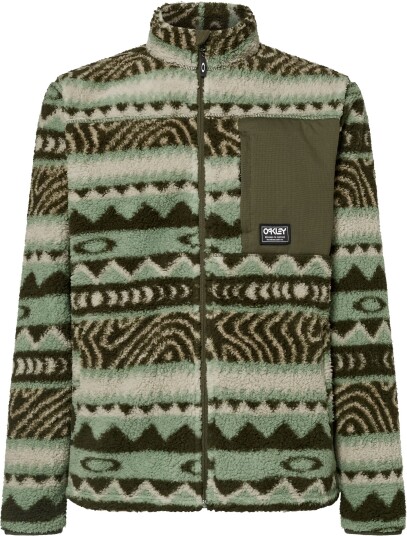 Oakley Men's Mountain Fire Sherpa Green Norway Pattern S
