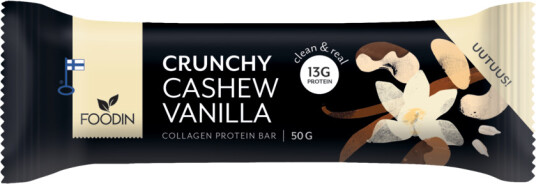 Kollagen Proteinbar Cashew Vanilje 50 g Kollagen Proteinbar Cashew Vanilje 50 g