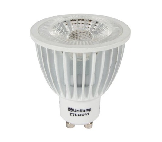 Unilamp Spotlight LED Pære GU10 PrismaCob+ 2700K 6,5W 40° Hvit Unilamp Spotlight LED Pære GU10 PrismaCob+ 2700K 6,5W 40° Hvit