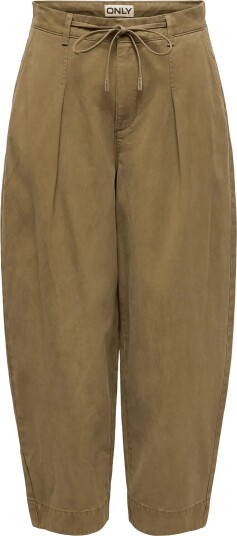ONLY Onlkaitlin Mw String Barrel Pant Pnt Khaki green L x 32
