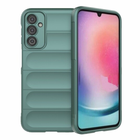 INCOVER Samsung Galaxy A24 Fleksibelt Plastdeksel - Grønn