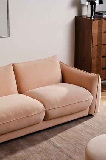 Jotex Sofa 3seters Korallrosa MOLTON 2196398010