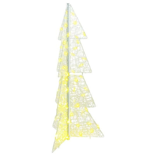 Juletre med 100 LED Varmhvit 120 cm Akryl Juletre med 100 LED Varmhvit 120 cm Akryl