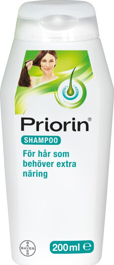 Priorin Sjampo 200 ml for Normalt og Tørt Hår - Fuktgivende og Styrkende