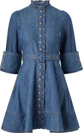 byTimo Denimkjole Denim Mini Dress Blå