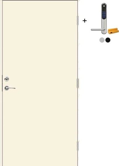 Ytterdør Swedoor Advance-Line Nordic Stockholm med Yale Doorman Classic Home
