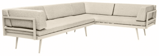 Cinas Mood Nova sofagruppe Sandy grey med beige pute Beige