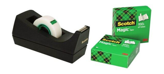 3M Table Dispenser C38 +3 pcs.19mmx33m Svart 3M Table Dispenser C38 +3 pcs.19mmx33m Svart