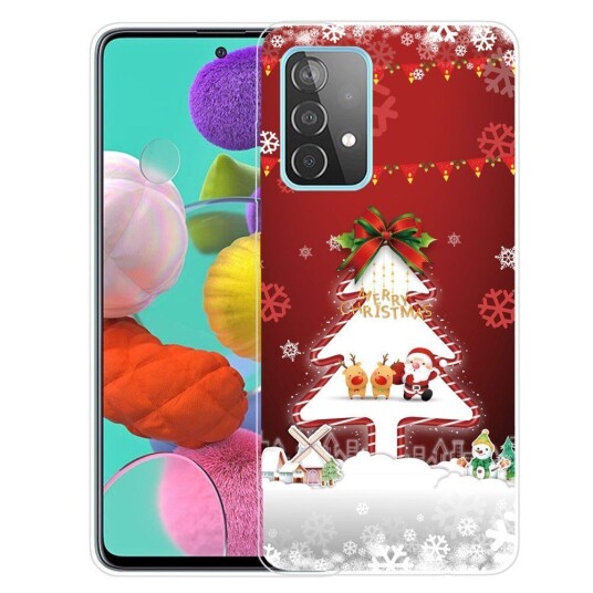 INCOVER Samsung Galaxy A32 (4G) TPU Plast Jul Deksel - Merry Christmas - Juletre og Snøfnug