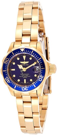 Invicta Dameklokke 8944 Pro Diver Blå/Gulltonet stål Ø23 mm Invicta Dameklokke 8944 Pro Diver Blå/Gulltonet stål Ø23 mm