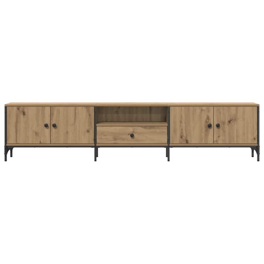 TV-benk med skuff artisan eik 200x25x44 cm konstruert tre 8721158446848 TV-benk med skuff artisan eik 200x25x44 cm konstruert tre 8721158446848