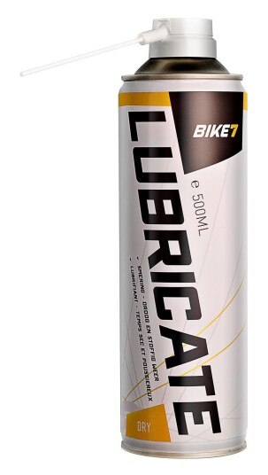 Bike7 Lubricant Dry 500ml Tørre forhold, PTFE basert smøremiddel Bike7 Lubricant Dry 500ml Tørre forhold, PTFE basert smøremiddel