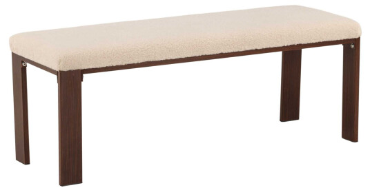 Venture Design Chester benk Hvit/valnøtt 120 x 40 cm Hvit Venture Design Chester benk Hvit/valnøtt 120 x 40 cm Hvit